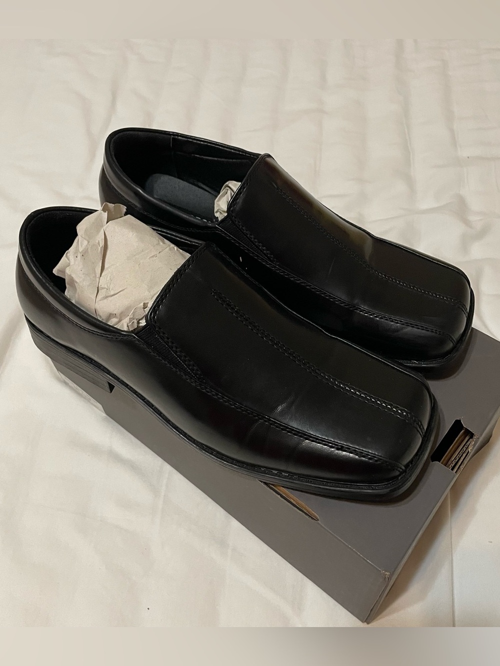 Stacy Adams Black boys’ dress shoes